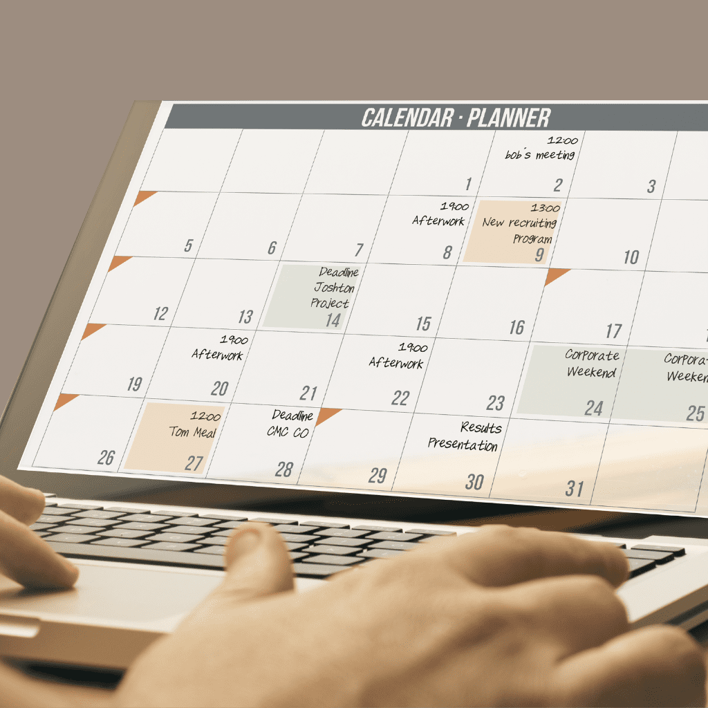 Calendario estrategico de conteudo mensal